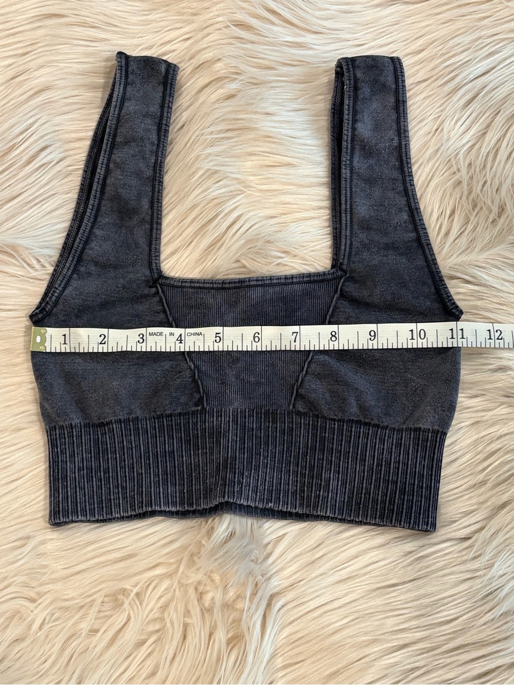 FREE PEOPLE Good Karma Square Neck Bra Crop Top XS/S - Picture 10 of 11